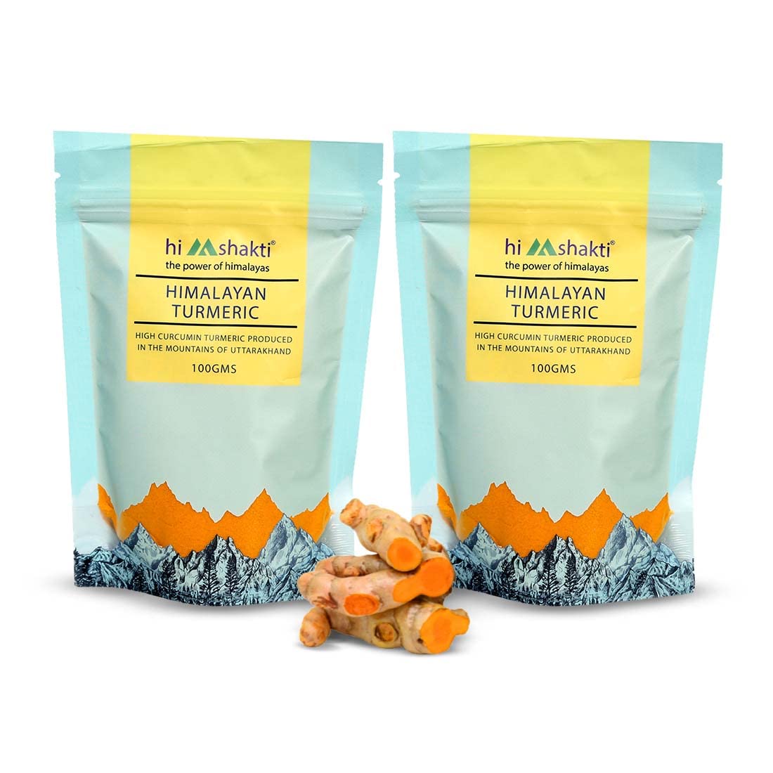 Himshakti Himalayan Turmeric Powder - Haldi Powder | Natural and Organic | No preservatives Organic Turmeric Powder | Anti-inflammatory | Aids weight loss | Organic Spices | 100gms Per Pack (Pack of 2) (B0BS97NJ46) Amazon Price History, Amazon Price Tracker