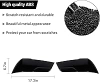 Vista 4 de Hoolcar Cubierta de lámpara delantera para faros delanteros, marco de bisel, accesorios exteriores compatibles con Dodge Charger 2011-2014, negro