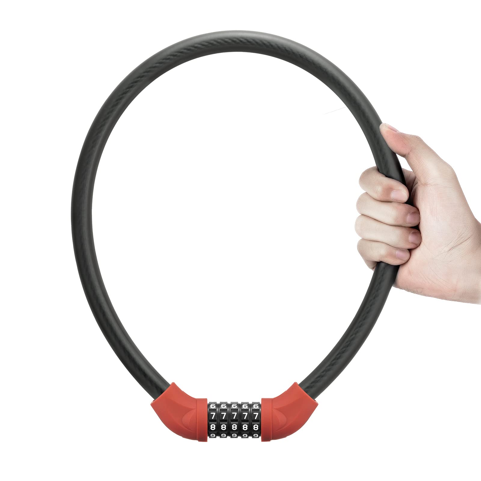 ROCKBROS Bike Lock 5 Digit Cable Lock Lightweight Bicycle - Bike Locks | Mubboo