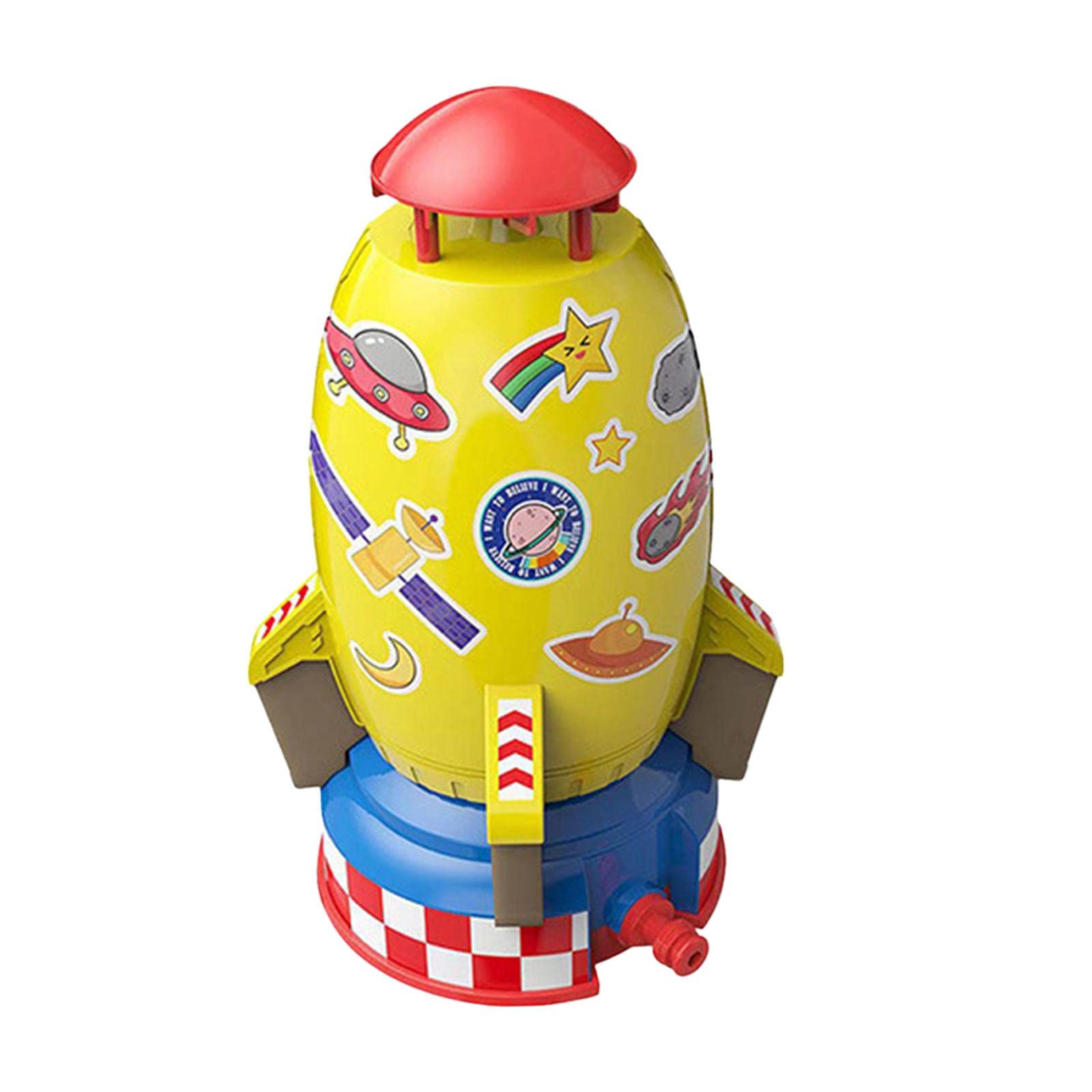 Summer Rocket Sprinkler Toy Water Pressure Lift Toy for Garden Party Holiday White|1 Set Rocket Sprinkler Toy(Include Rocket, Base, | Water Toys| Outdoor Toys & Structures |Toys & Hobbies-picture-14