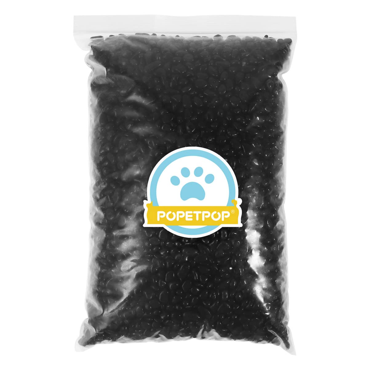 POPETPOP Aquarienkies Poliert Aquarium Glas Kies, Körnung 3-6 mm, 2kg