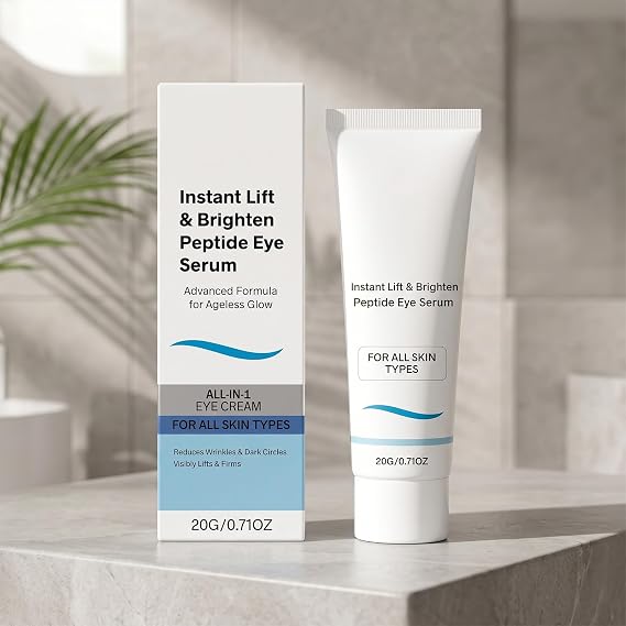 Dermxell Instant Lift & Brighten Peptide Eye Serum, Under Eye Care