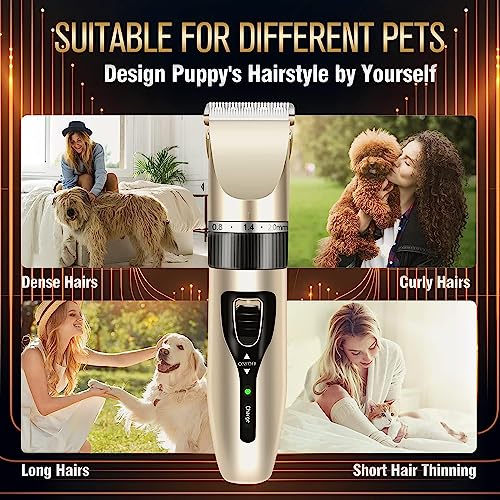 Yooikeey Dog Clippers For Grooming, Electric Dog Grooming Kit, Rechargeable Cordless Electric Dog Clippers For Dogs, Cats, And Other Pets #TOP5