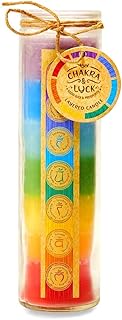 Chakra & Luck Premium Seven Chakras Layered Candle | 7 Chakras from Crown to Root | Perfect for Positive Energy, Meditation and Relaxation