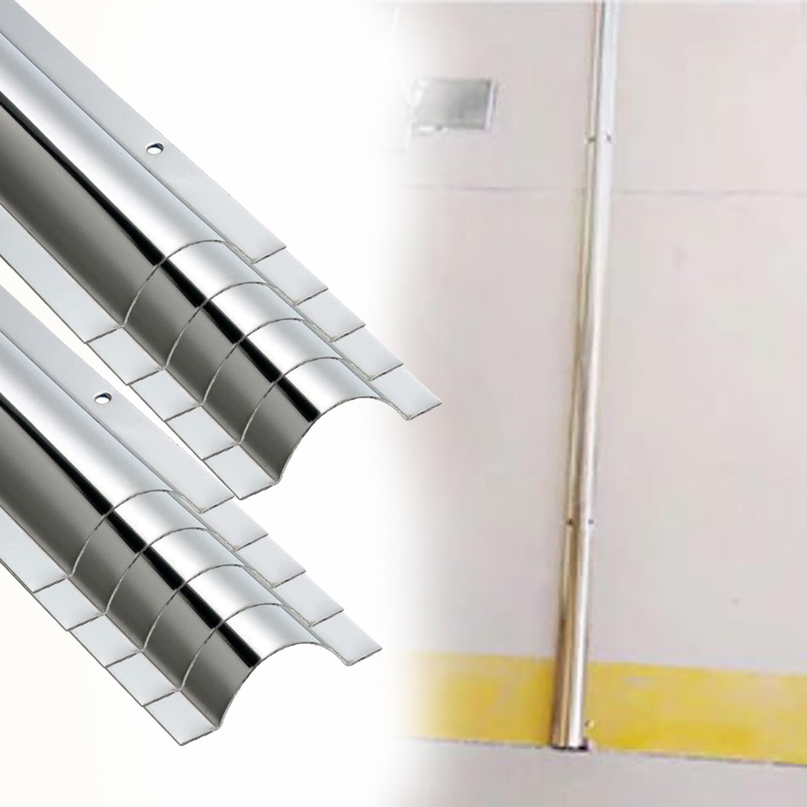 Zestaw kanałów kablowych, Kanał kablowy ze stali nierdzewnej 1 M Zakrzywiona osłona drutu Wiele rozmiarów 8-30 szt(30 PCS,W 80 MM H 20 MM)