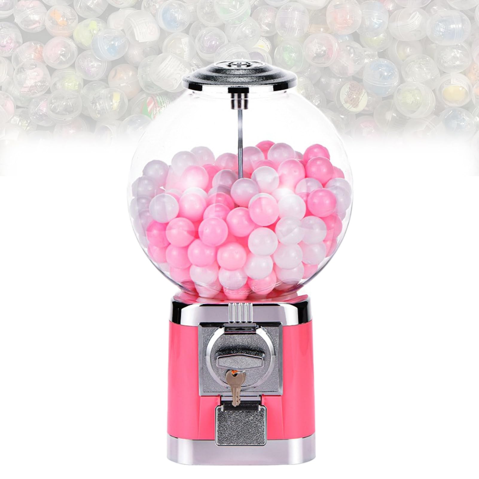 Distributore automatico di capsule, distributore automatico di caramelle, con chiave, per negozi al dettaglio, feste, ufficio