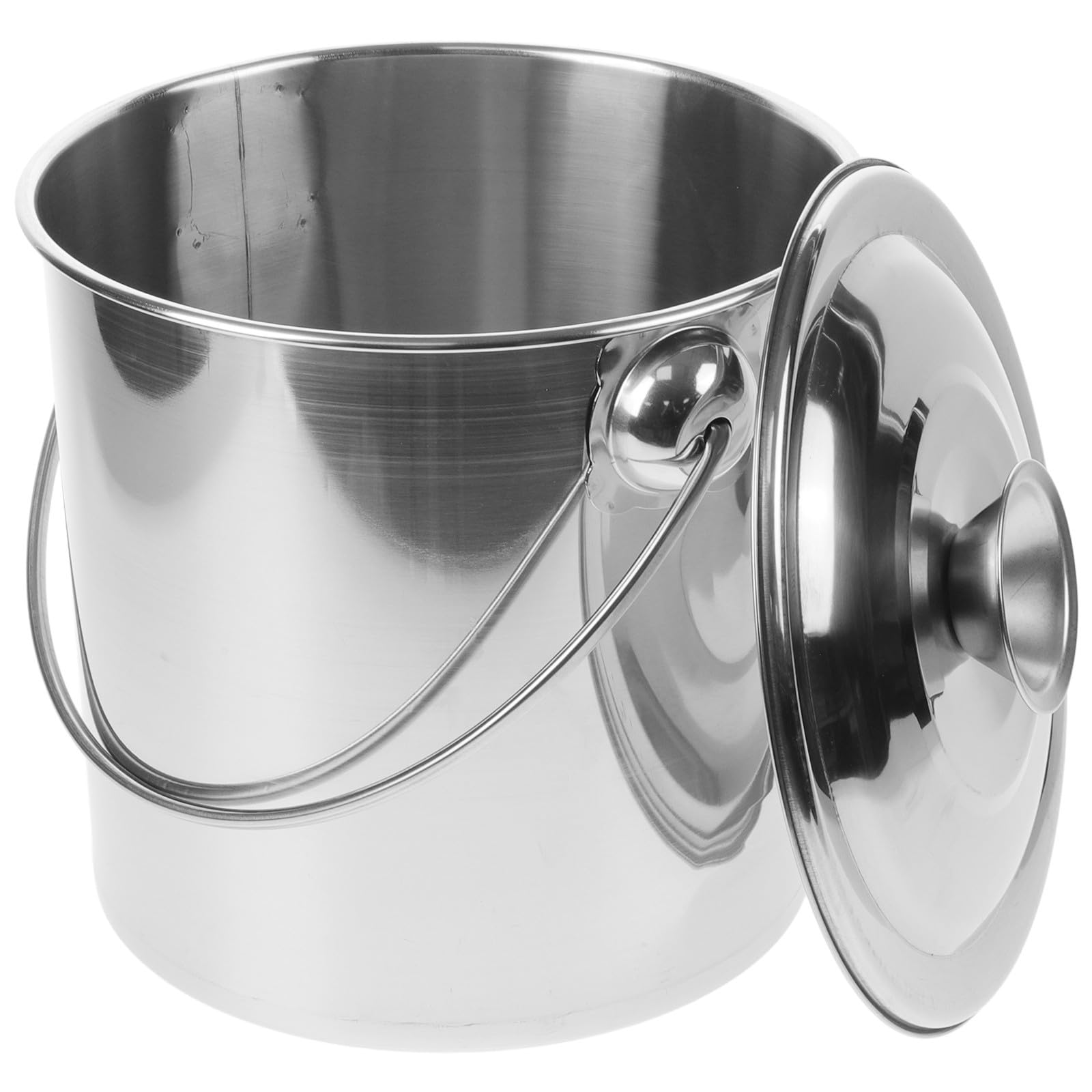 Seau à lait inoxydable 6L de qualité supérieure, conteneur de stockage durable en inox