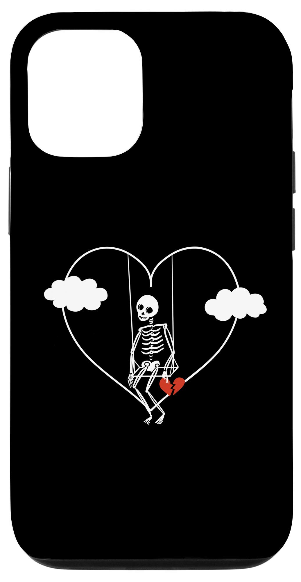 Amazon.com: iPhone 12/12 Pro Emo Valentine's Day Skeleton Sad Boi Swing  Heart Goth Gothic Case : Cell Phones & Accessories