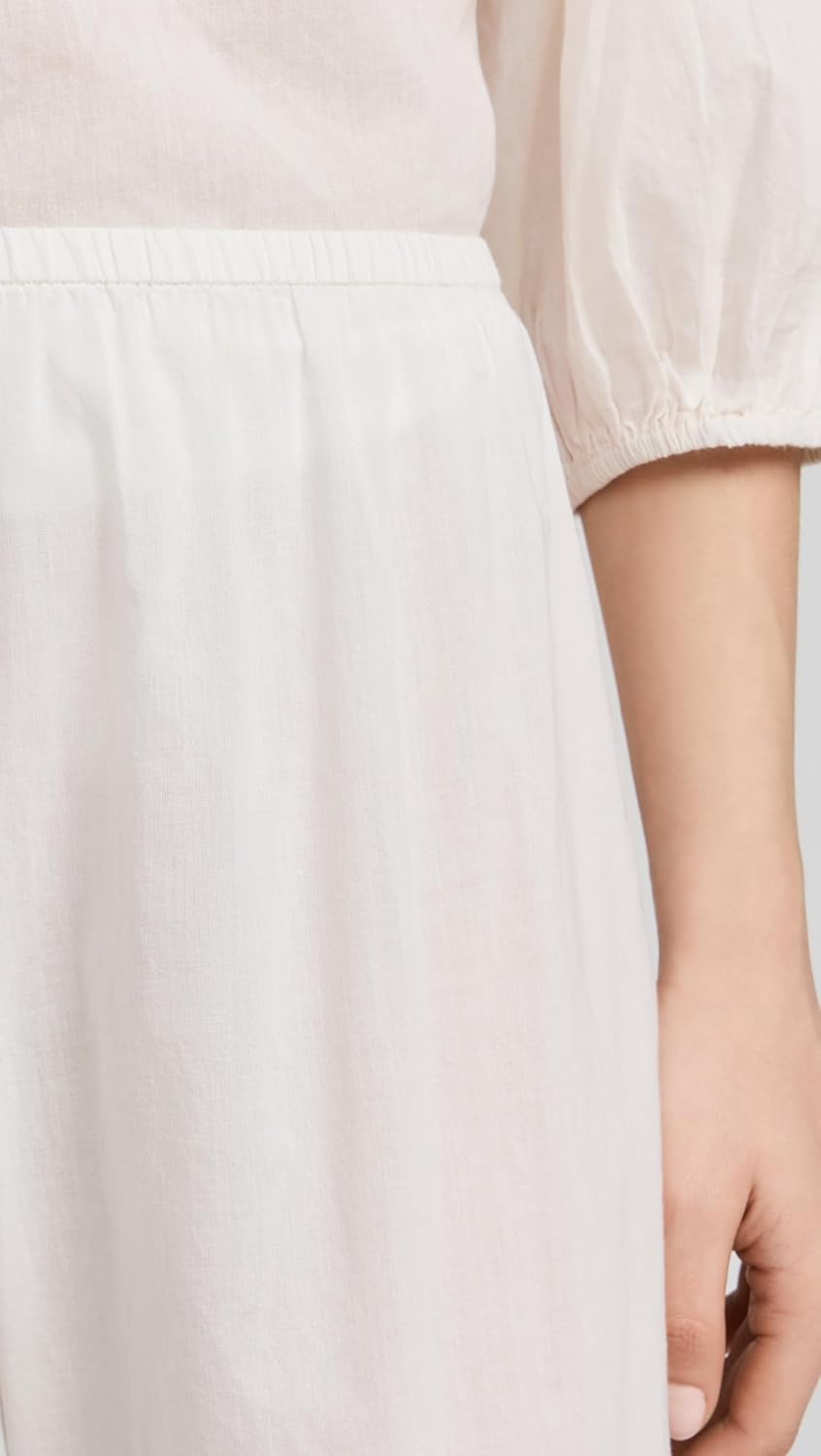 THE GREAT. Women's The Eyelet Easy Sleep Pants, True White, XS - Image 6