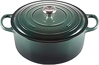 Vista 28 de Le Creuset Horno holandés redondo de hierro fundido esmaltado, 4.5 cuartos de galón, Marsella
