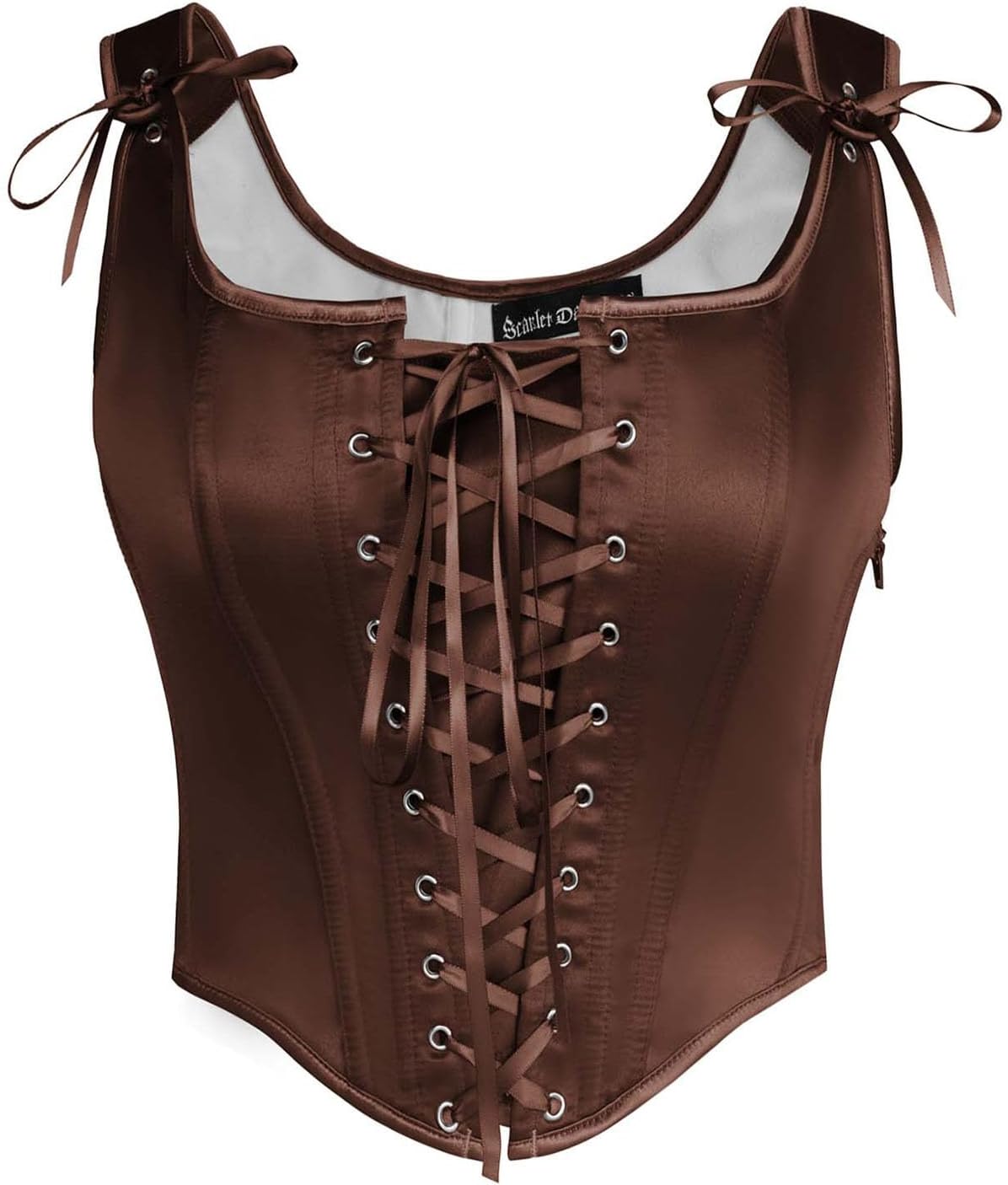 Scarlet Darkness Women Renaissance Corset Pirate Bustier Top Bodice Bodyshaper