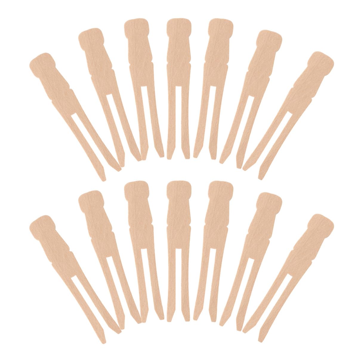 100 Pinzas de Madera Clásicas para Ropa y Manualidades, Diseño Redondo Vintage, Agarre Firme y Material Resistente para Uso Diario en Tendedero