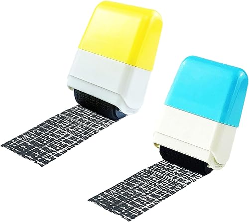 Miniatura 1 de 2 sellos de rodillo de protección de identidad, sello de seguridad de rodillo ancho para protección de privacidad, bloqueo de identificación y