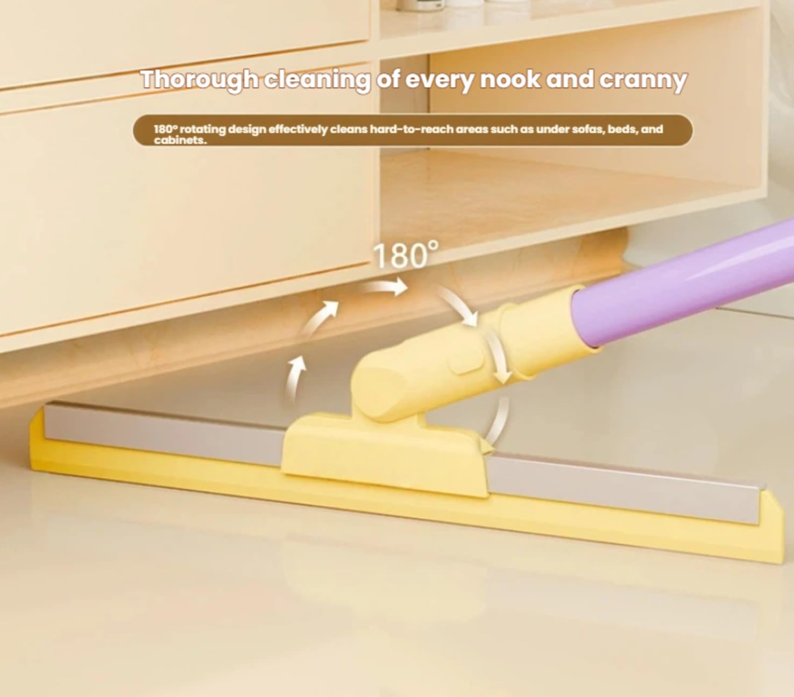 Escoba rasqueta de suelo multifuncional de silicona para limpieza en húmedo y seco, ideal para baño, azulejos, ventanas y suelos de madera