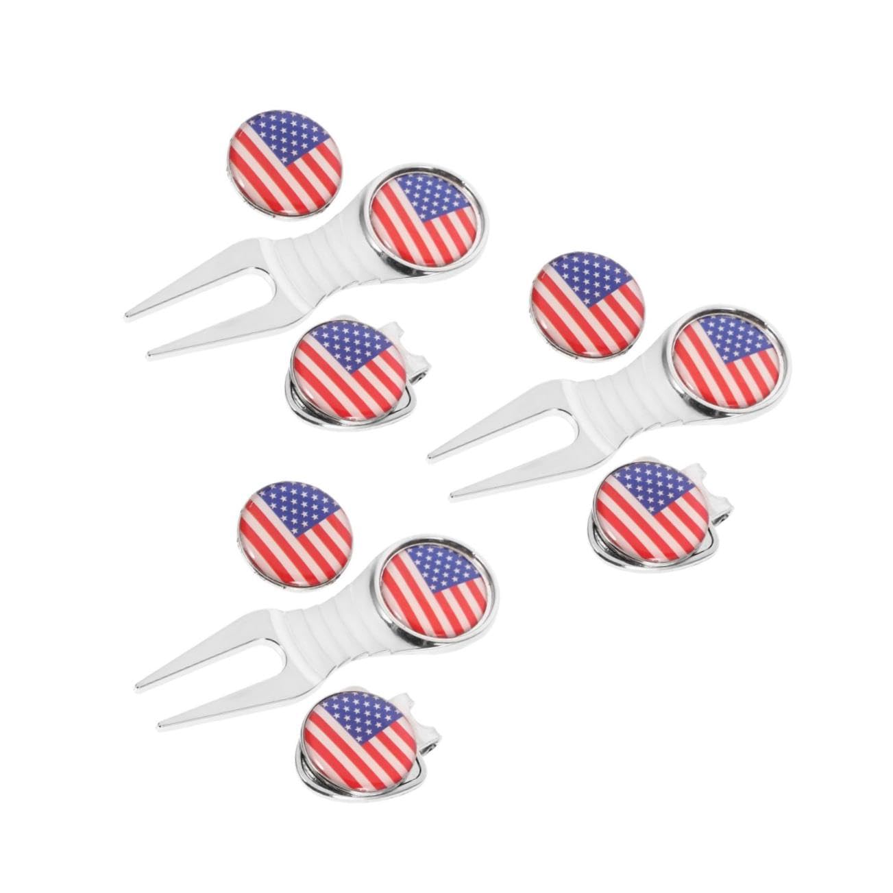 HEMOTON Tragbarem Divot Werkzeug und Dekorativem Ballmarker mit Metall Hutclip Nützliches Golfzubehör für Golfer und Golfgeschenke