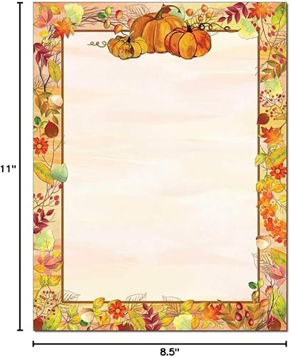 Miniatura 8 de Harvest Garland - Papel para impresora láser y inyección de tinta con membrete, 25 unidades