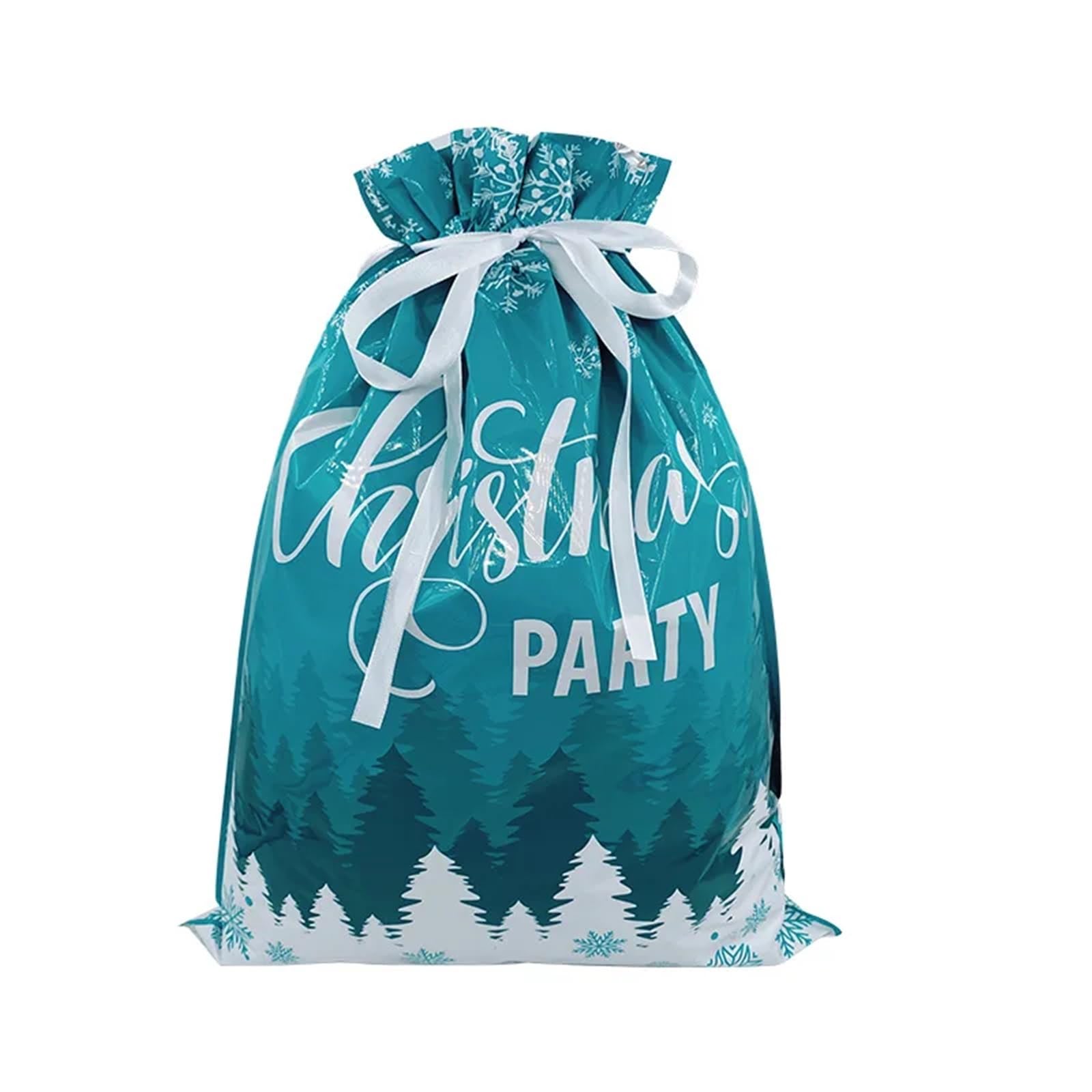 Bolsas Regalo Navidad 10 bolsas de regalo navideñas con cordón, grandes, for dulces y galletas, for decoración del hogar(25-44x57cm)