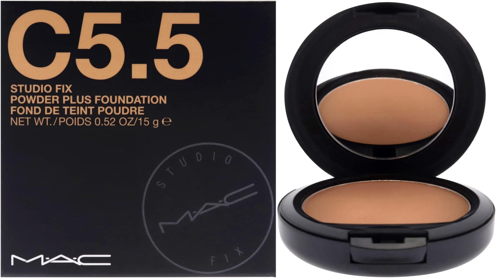 MAC AcM MAC Studio Fix Powder Plus Foundation C5.5,0.52 Ounce (Pack of 1),RW-US-MAC-181
