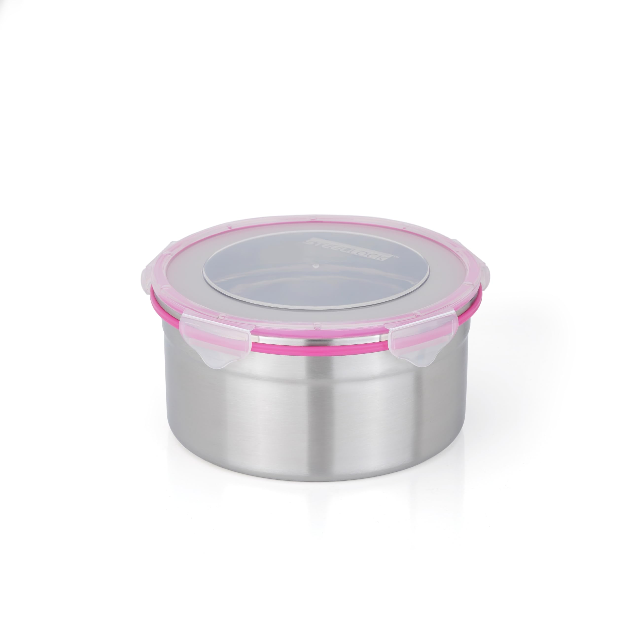 Steel Lock SL-1502 Airtight Storage/Container Food Lock Steel 1900ml 1 Piece