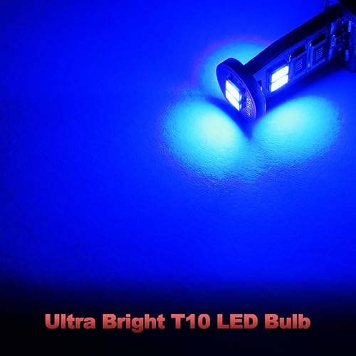Miniatura 2 de Yorkim Bombilla LED T10 Canbus sin errores 6-SMD Super Bright EMC Chipsets, 194 LED interiores para cúpula de coche, mapa, puerta, placa de