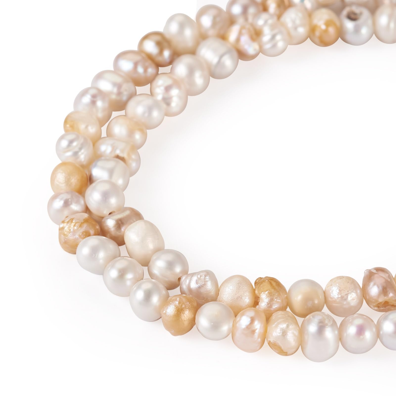 Perles d'eau douce naturelles pour fabriquer des colliers et bracelets artisanaux