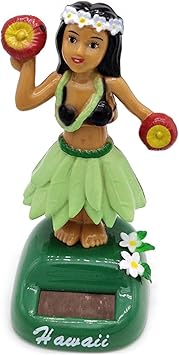 Amazon Co Jp 踊るハワイの女の子 ソーラーパワーのハワイアンフラガール 車のダッシュボードフラダンサーの置物 車の装飾の装飾のためのダッシュボード人形ハワイアンソーラーフラガール おもちゃ
