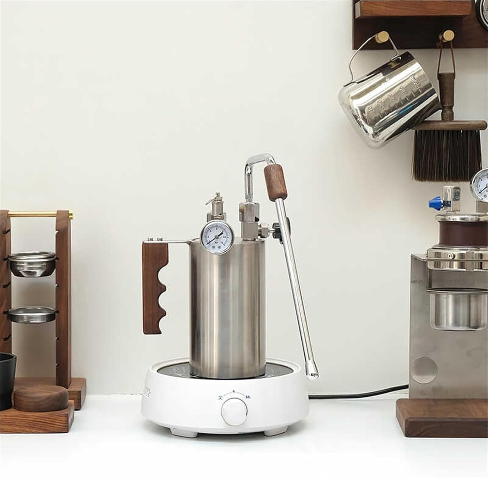 Montalatte A Vapore For Caffè, Montalatte E Vaporiera Rimovibili, Pressione Massima 4 Bar, Gamma Di Capacità 100-500 Ml, Fornello A Induzione E Riscaldamento A Fiamma Aperta, For Latte