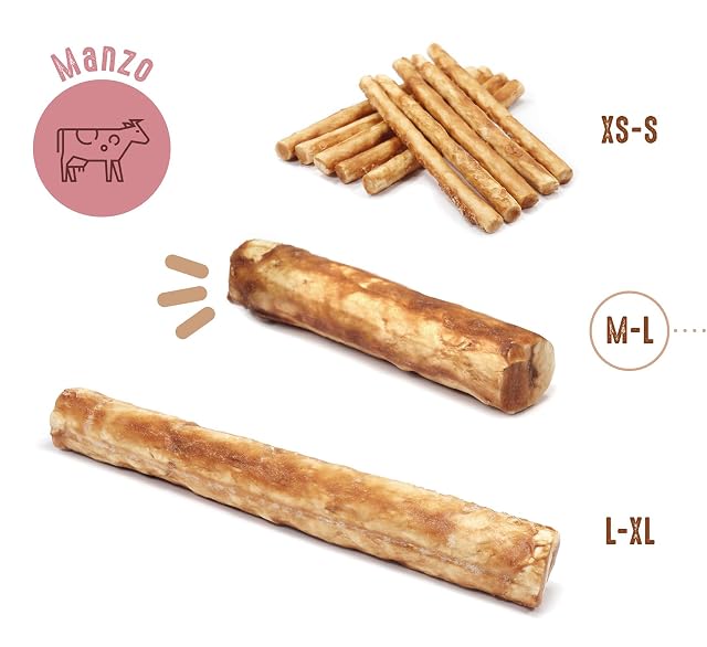 Foto 2 de 4 de Record - Snack Premium para Perros Collagen+ Sabor Carne de Vaca. Troncos con Alto Valor proteico. Mascativos…