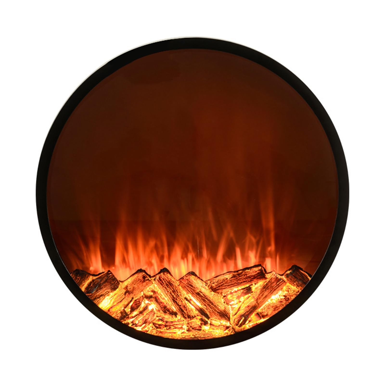 Amazon.com: Yclty Round Electric Fireplace Insert, Decorative Fireplace Not  Heating, 3D Realistic Flame Effect, Only One Flame Color, Remote Control  (Color : Round, Size : 70cm) : Home u0026 Kitchen