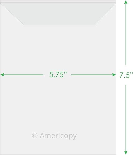 Miniatura 2 de Americopy Bolsillos de almacenamiento de troqueles y sellos CPP transparentes de 5.75 x 7.25 pulgadas - (100 piezas)