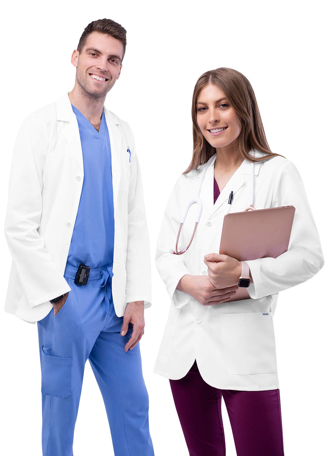 ADAR Medical Uniforms 805 Blanco Classic Unisex adulto (Pack de 1)