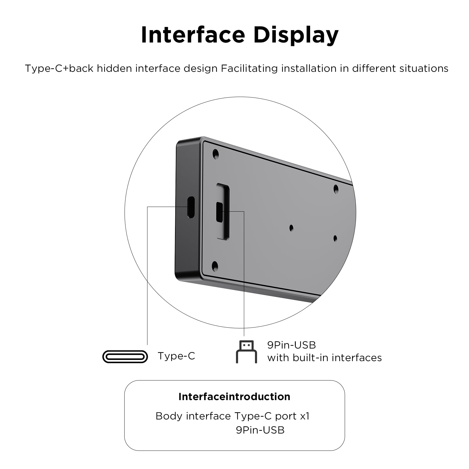 TZMRIT 9.16" Universal LCD Screen Display for PC,Customizable ARGB Frame,Temperature Display Panel,Mini Monitor,with Preset & DIY Themes for Gaming PC Case/CPU Cooler (BK)