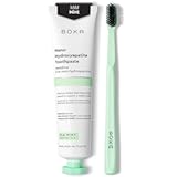 Fluoride Free Toothpaste - Nano Hydroxyapatite - Ela Mint 4oz and Classic Manual Toothbrush, Mint