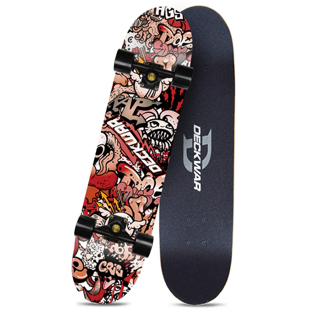 LYP Skateboard per Principianti Tavole da Skateboard Freestyle dropboard Drop-Through con Cuscinetti ABEC ad Alta velocità per Sport estremi e attività all'aperto