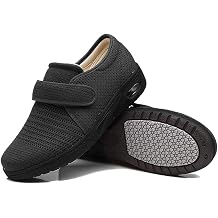 W&LESVAGO Breathable Lightweight Adjustable Diabetic Shoes Wide Width Air Cushion Walking Sneakers for Women Swollen Feet