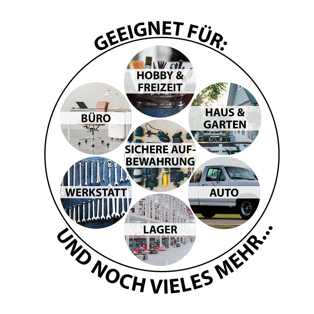 Trucky Truckbox aus Aluminium, Modell D015, 50x14x20cm, Abschließbar, Robustes Riffelblech, Deichselbox Für Werkstatt, Auto, Hobby Alu Kiste Anhängerbox