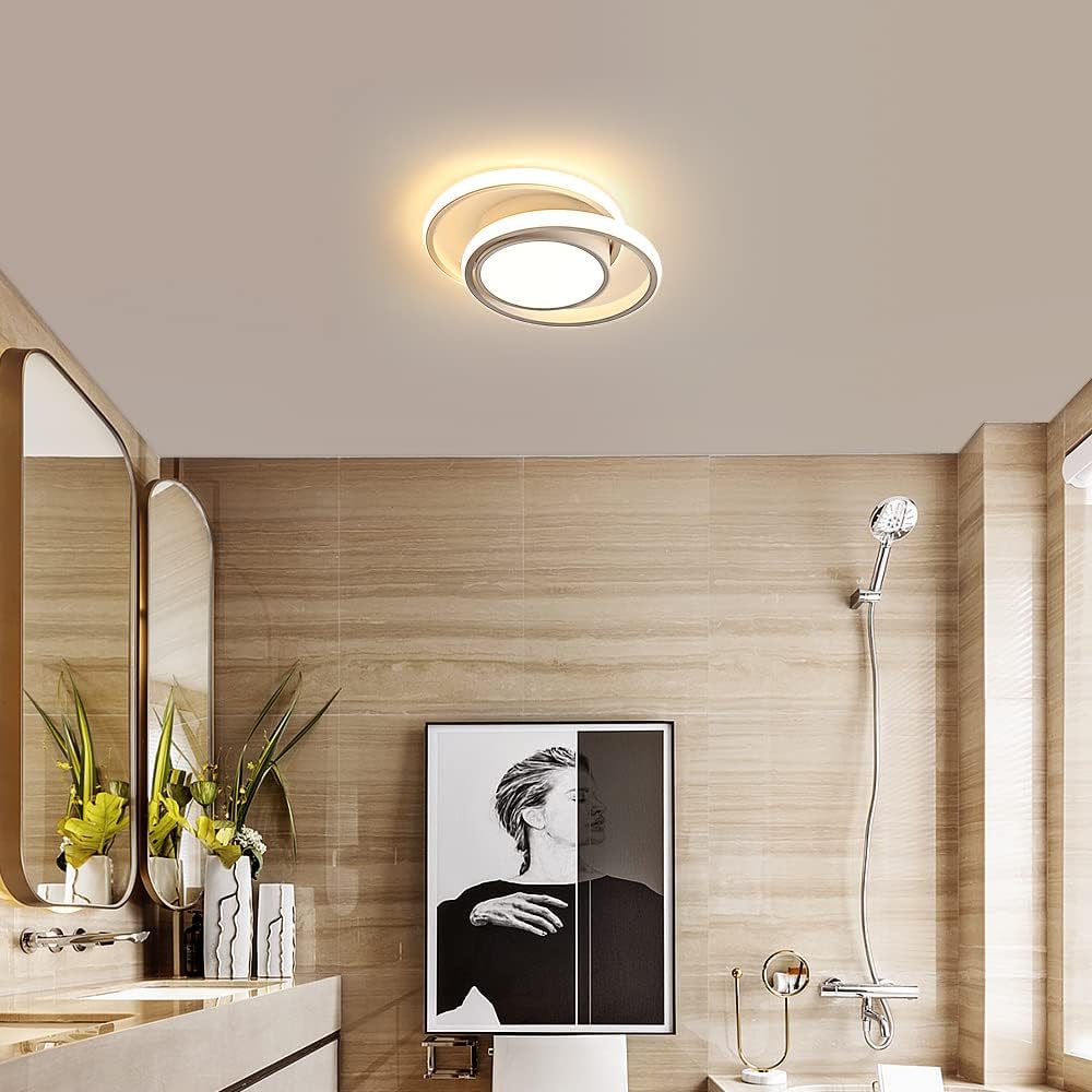 Comely - 2 pezzi Plafoniera LED rotonda a Soffitto, bianche, potenza di 32W, 2350LM, Luce Bianca Calda 3000K, adatta ad od ogni ambiente come: camera da letto, soggiorno, cucina o corridoio