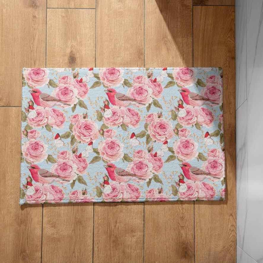 Tapis entrée lavable en machine grand format 50x80cm rétro