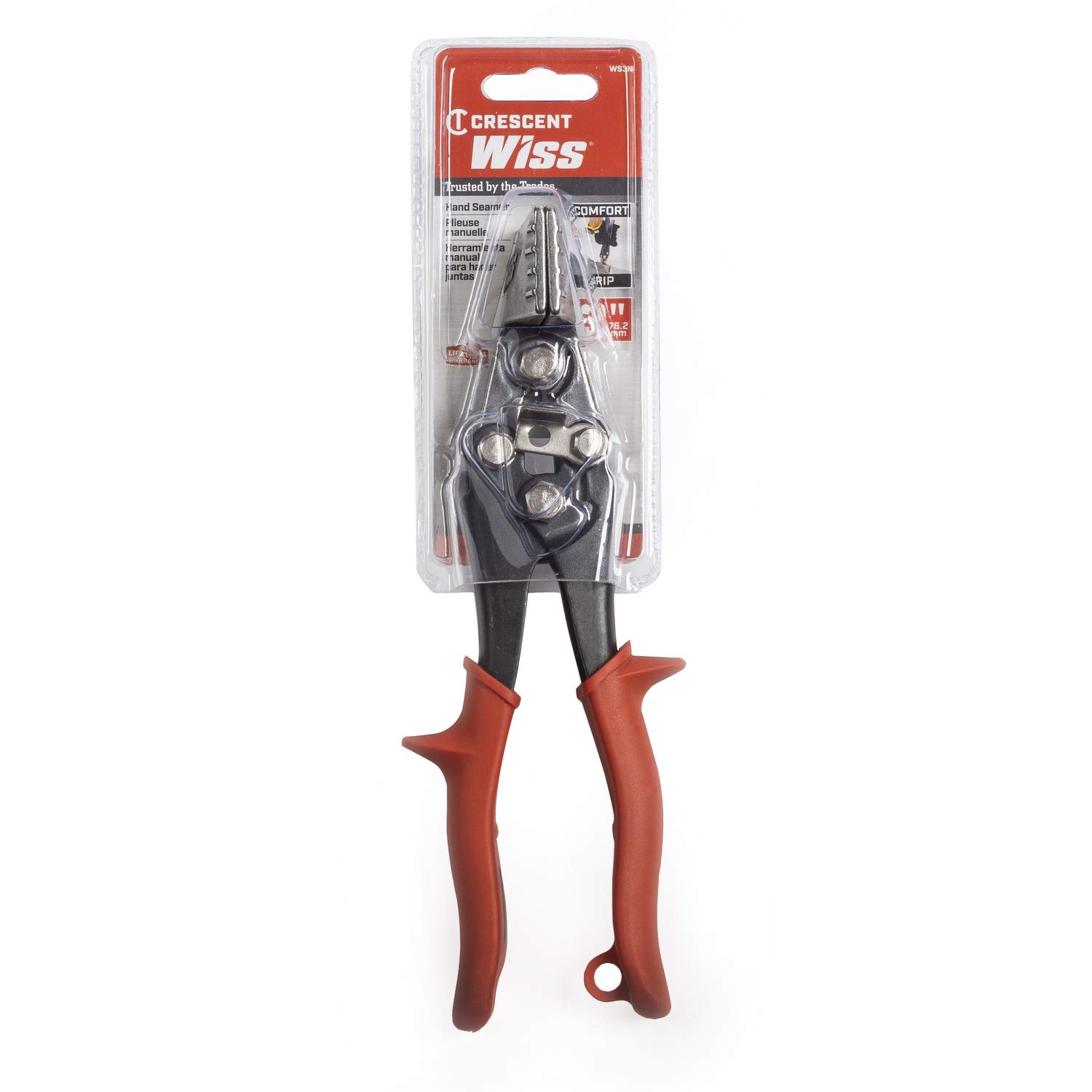 Wiss WS3N 76mm/3 Inch Straight Handle Hand Seamer for Bending or Flattening Sheet Metal by Hand, Jaw Capacity: 6-32 mm/0.25-1.25 Inch - Image 4