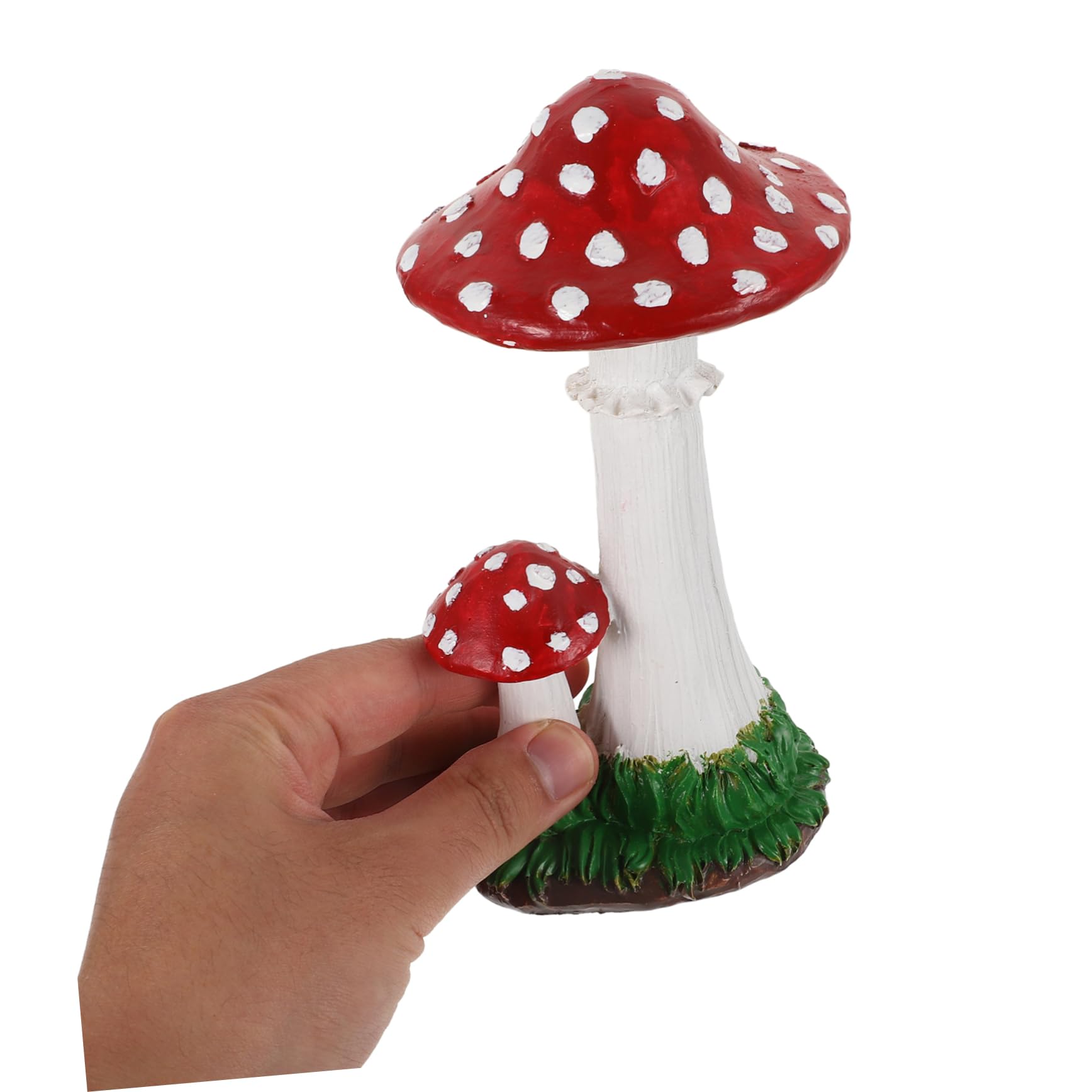 STOBOK 4stücke Mushroom Ornament Gartenfigur Aus Resin Dekorative Pilzstatue Für Außenbereich Für Garten Und Landschaftsgestaltung Niedliche Gartendekoration Für Sammler