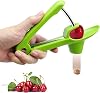 VOSSOT Cherry Pitter Cherry Corer or Stoner Corer Professional Cherry Stone or Seed Remover Cherry Pits Kitchen Tools for Quick Removal Fruit Stones (Green)