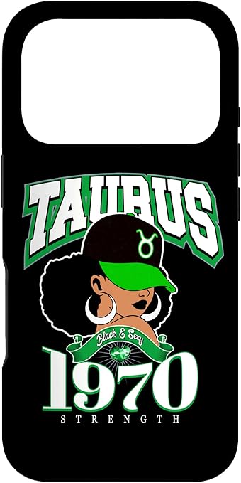 Taurus 1970 Queen Zodiac Traits Afro Diva Birthday Case for iPhone 17 Pro