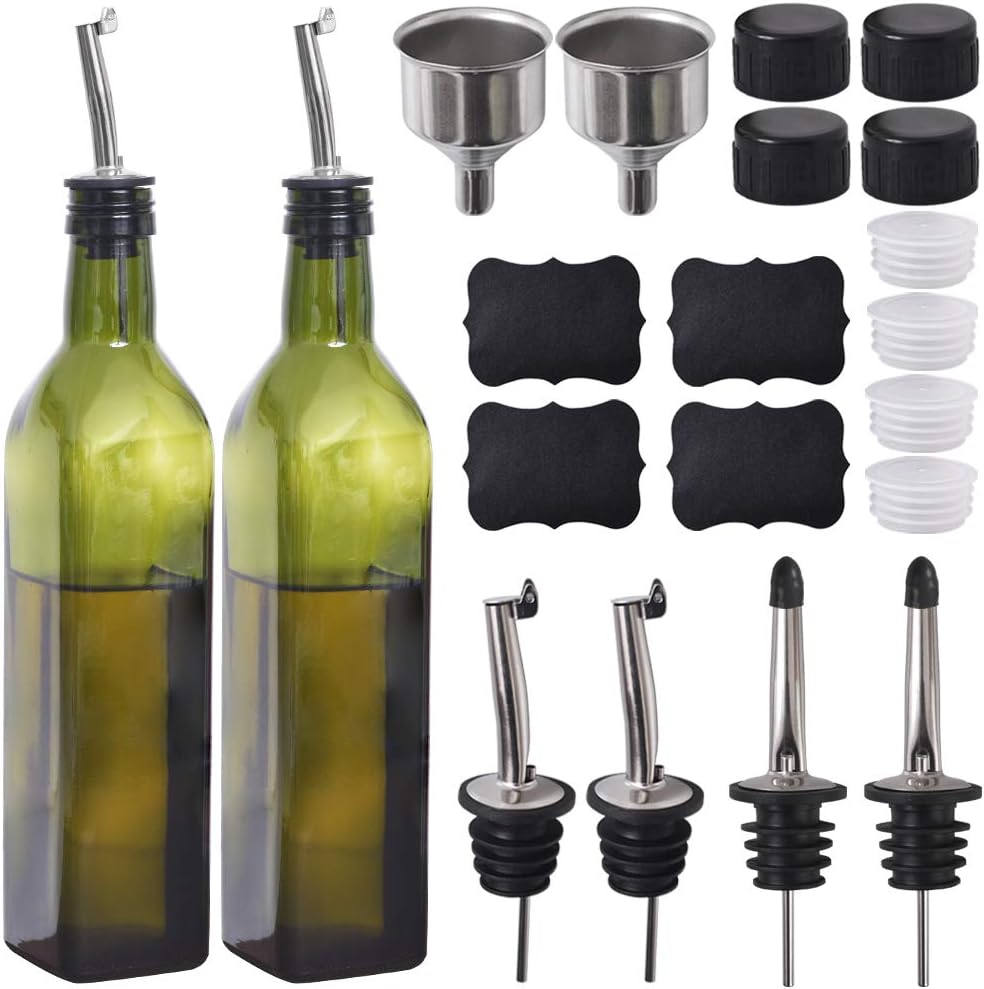 Newk Olive Oil Bottle, 17oz / 500 ml Glasses Oil & Vinegar