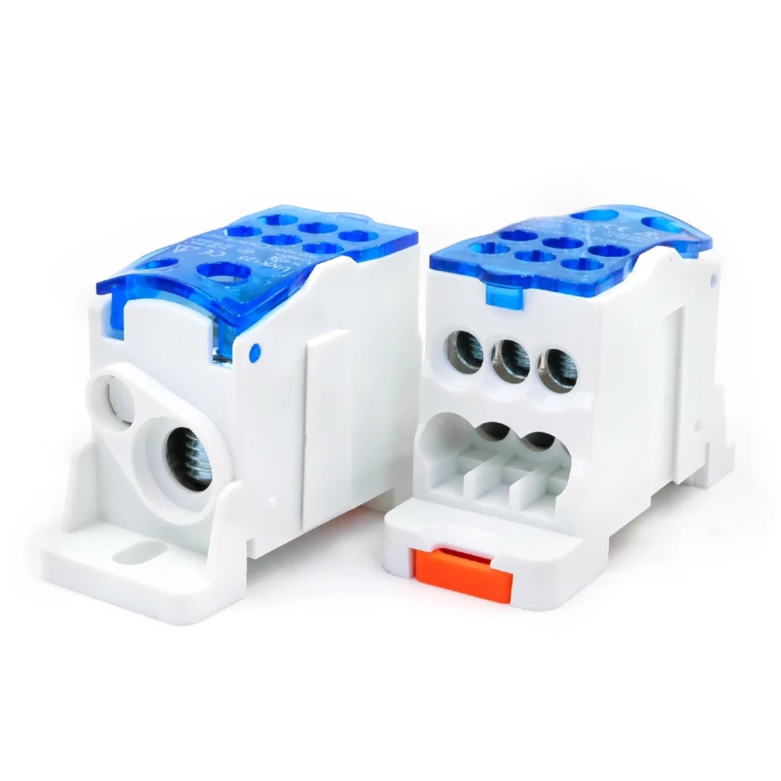 JDOUNFMO 1pcs UKK-125A Power Distribution Block 125A High-Current Terminal Reliable Secure DIN Rail Connection Conductor