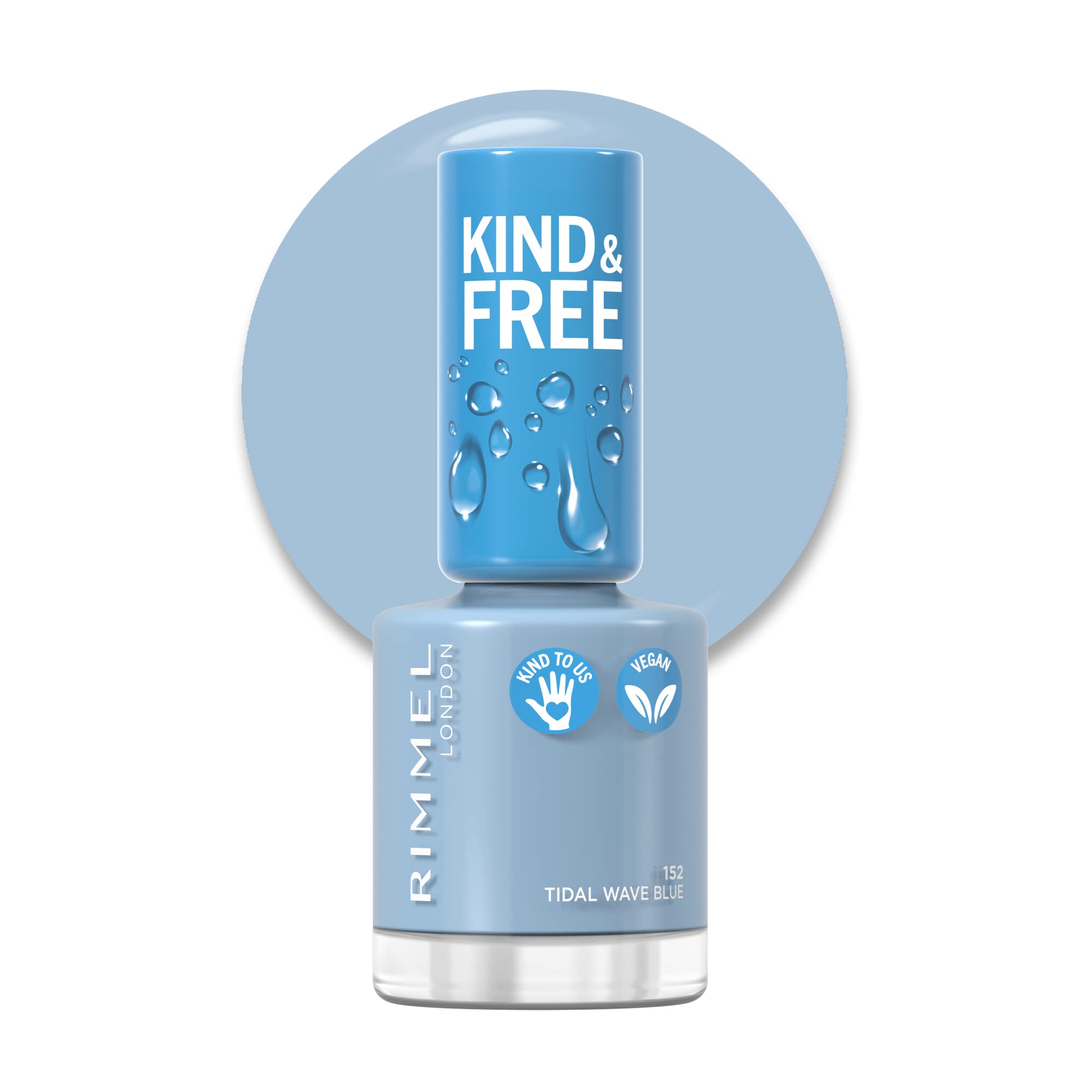 Rimmel London Kind and Free Clean Nail Polish 8ml 152 Tidal Wave Blue