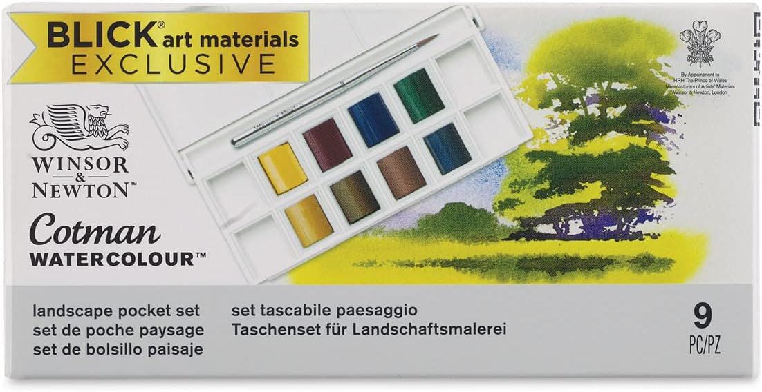 Winsor & Newton Cotman Watercolor Paint Set, 1 Count (Pack of 1), Landscape