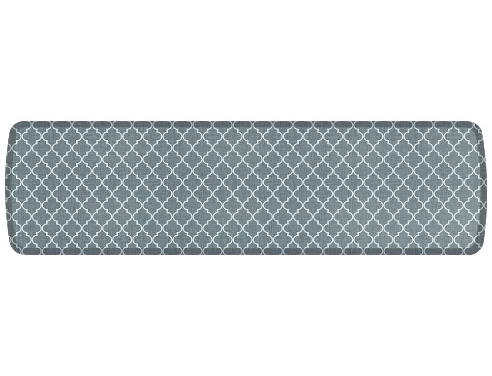 GelPro Elite Premier Gel Anti-Fatigue Kitchen Comfort Floor Mat, 20x72”, Trellis Classic Grey