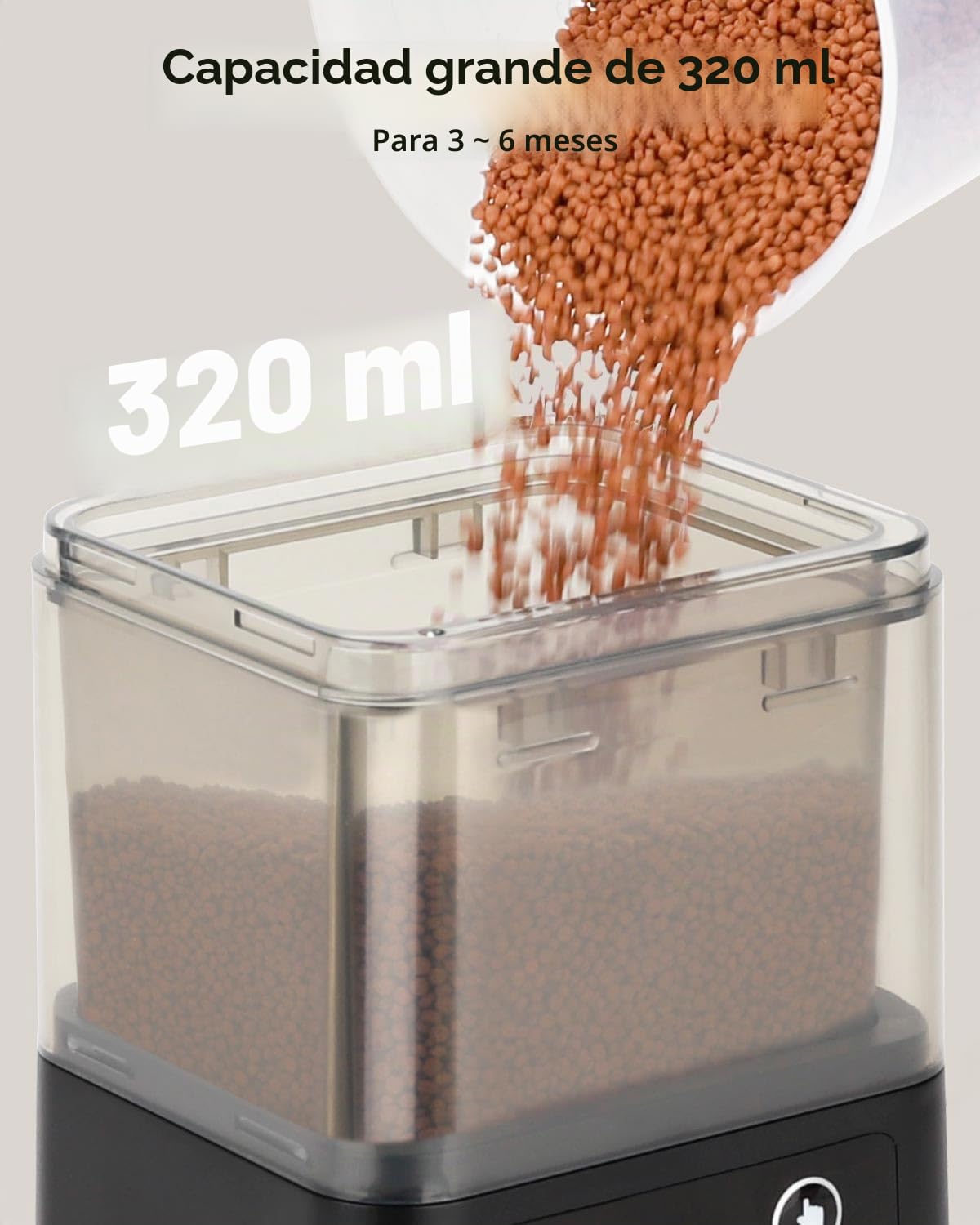 fishkeeper Alimentador automático de pecera con tres modos de alimentación cronometrados, 200 ml Adecuado para alimentar acuarios de vacaciones
