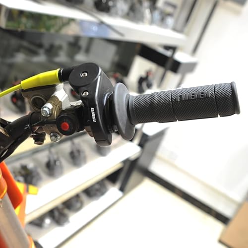 Miniatura 7 de nibbi Acelerador de motocicleta para Honda Yamaha Suzuki Kawasaki, manillar de control de luz de carrera corta de alta sensibilidad para motocross