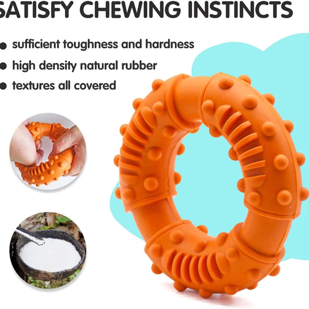 Juguete para Perros Anillo Interactivo De Goma Resistente A Mordeduras Molar Juguete para Mascotas Molar Mediano Y Grande Juguetes